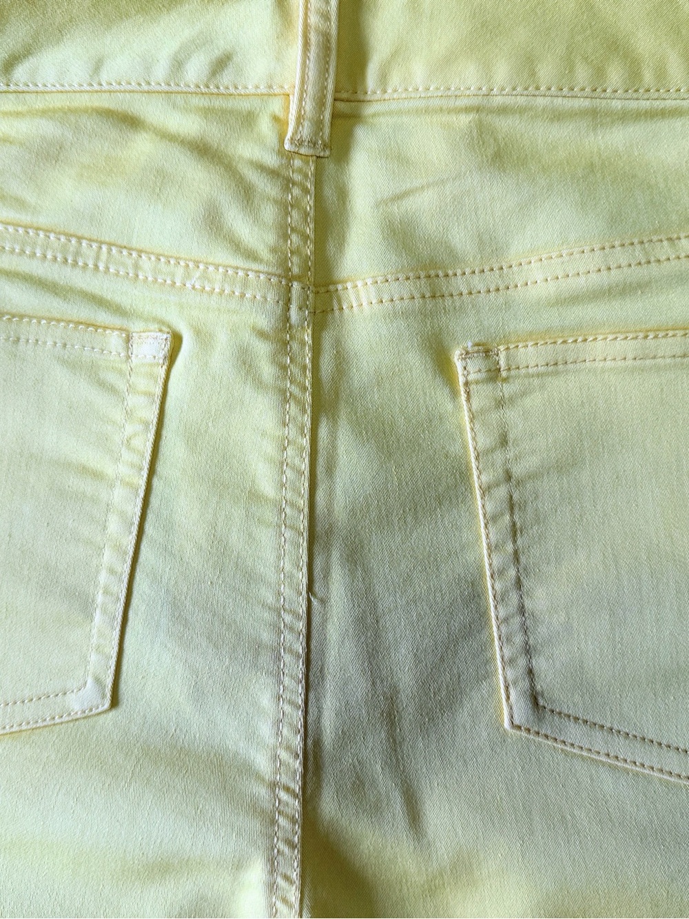 Kim Rogers Yellow High Rise Wide Leg Cropped Pants - Size 12 - Picture 6 of 9